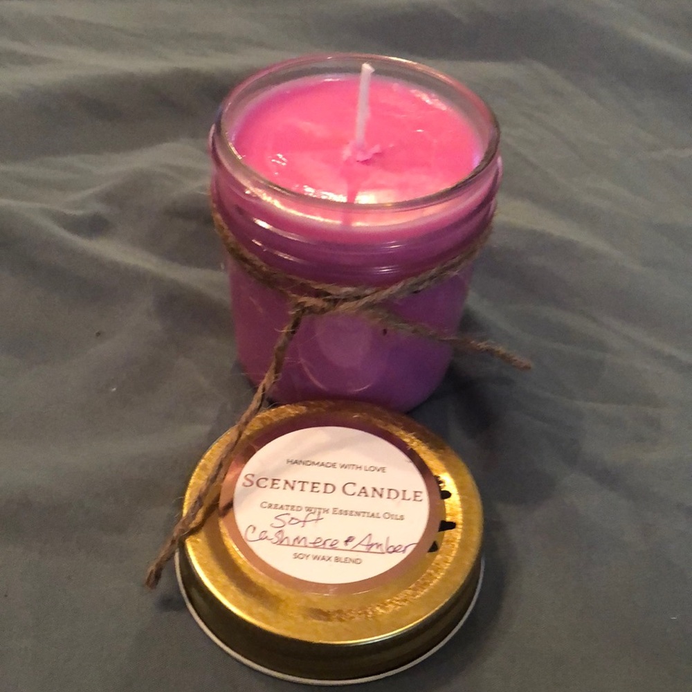 Hand Crafted 6 oz Mason jar soy candles